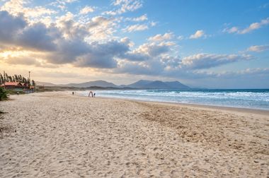 Praia da Barra da Lagoa próxima à pousada