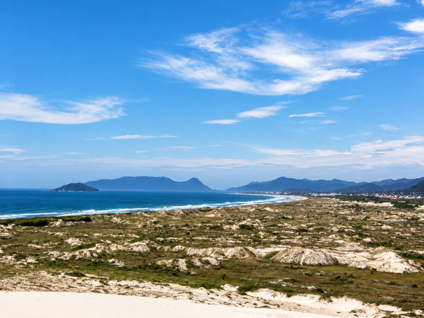 Playa Joaquina, con las dunas de arena